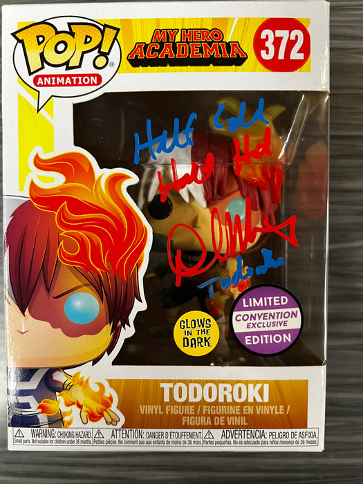 Funko POP! Animation: My Hero Academia - Todoroki (GiTD)(Convention Exclusive)(Signed/David Matranga/JSA) #372