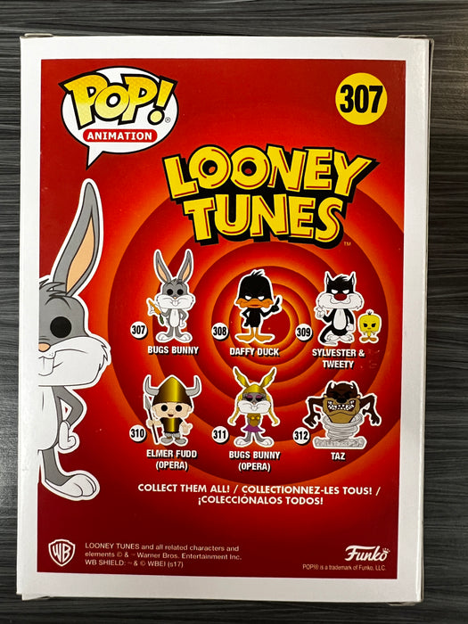 Funko POP! Animation: Looney Tunes - Bugs Bunny (Flocked)(Target) (Signed/Billy West/JSA)(Damaged Box) #307