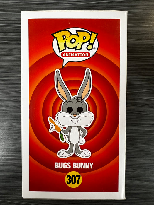 Funko POP! Animation: Looney Tunes - Bugs Bunny (Flocked)(Target) (Signed/Billy West/JSA)(Damaged Box) #307