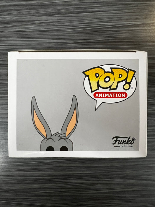 Funko POP! Animation: Looney Tunes - Bugs Bunny (Flocked)(Target) (Signed/Billy West/JSA)(Damaged Box) #307