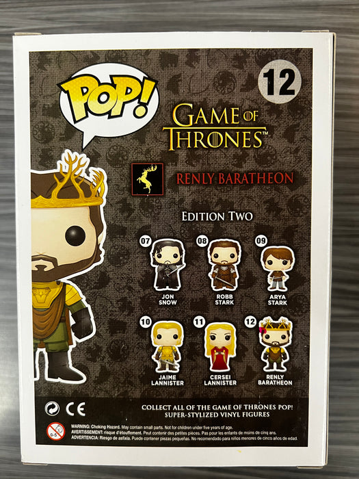 Funko POP! Game of Thrones - Renly Baratheon (Damaged Box) #12