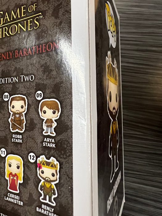 Funko POP! Game of Thrones - Renly Baratheon (Damaged Box) #12