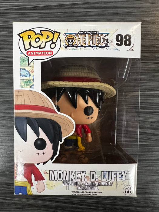 Funko POP! Animation: One Piece - Monkey. D. Luffy [1st Production Date/2016 Release](Damaged Box) #98