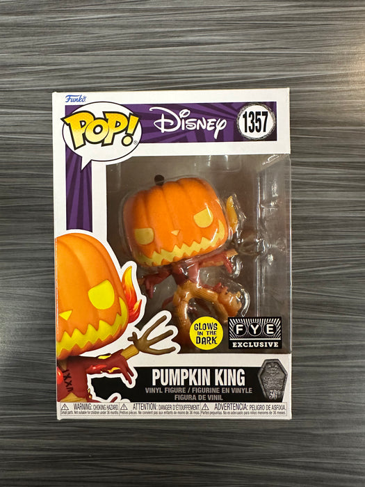 Funko POP! Disney: Pumpkin King (GiTD)(FYE)(Damaged Box)  #1357