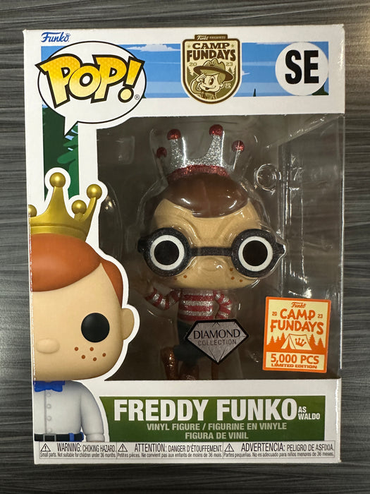 Funko POP! Camp Fundays: Freddy Funko As Waldo (Diamond)(Camp Fundays)(5000PCS)(Damaged Box) #SE