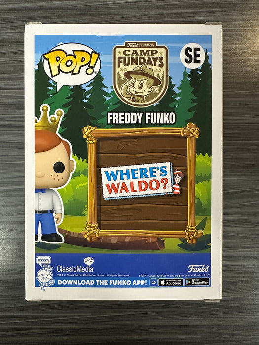 Funko POP! Camp Fundays: Freddy Funko As Waldo (Diamond)(Camp Fundays)(5000PCS)(Damaged Box) #SE