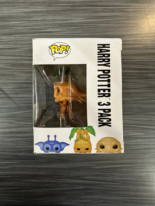 Funko POP! Harry Potter: Cornish Pixie, Mandrake & Grindylow [3 Pack](2016 SDCC)(Damaged Box)