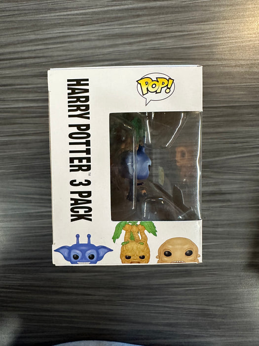 Funko POP! Harry Potter: Cornish Pixie, Mandrake & Grindylow [3 Pack](2016 SDCC)(Damaged Box)