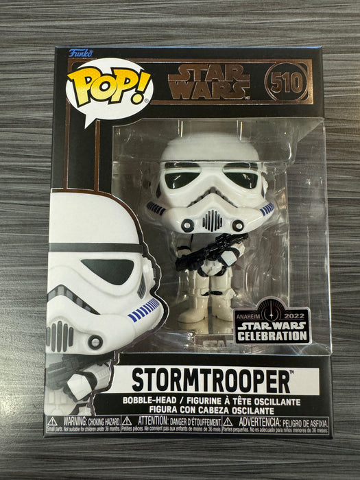Funko POP! Star Wars: Stormtrooper (2022 Anaheim Star Wars Celebration)(Damaged Box) #510