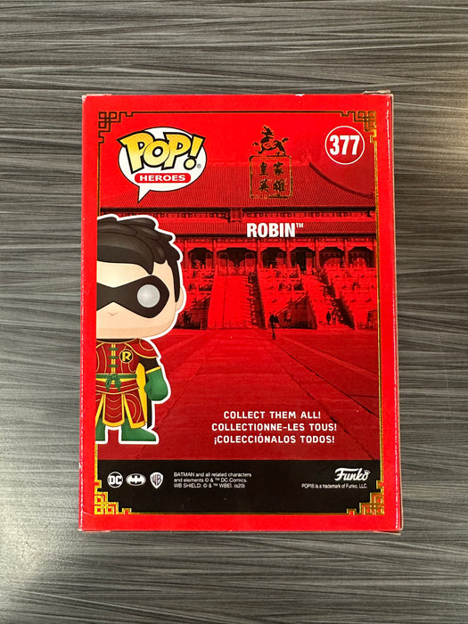 Funko POP! Heores: DC - Robin (CHASE)(2021 Summer Convention)(Damaged Box) #377