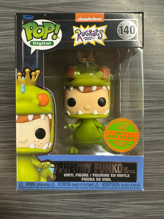 Funko POP! Digital: Nickelodeon Rugrats - Freddy Funko As Reptar (NFT Release)(2700 PCS)(Damaged Box)  #140