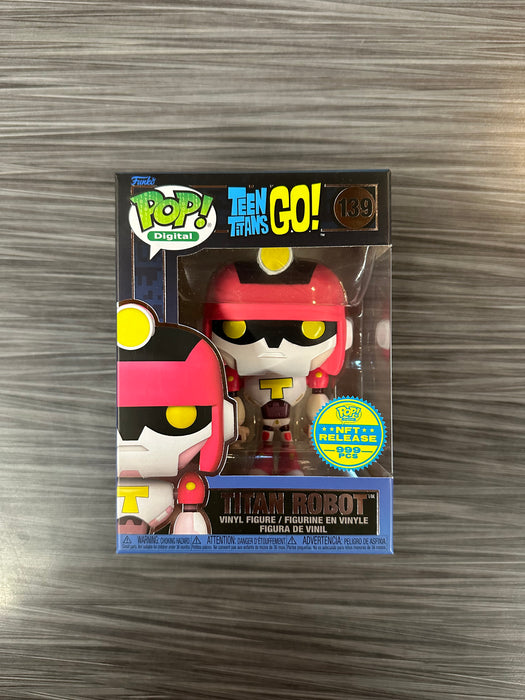 Funko POP! Digital: Teen Titans GO! - Titan Robot (NFT Release)(999 PCS)(Damaged Box) #139