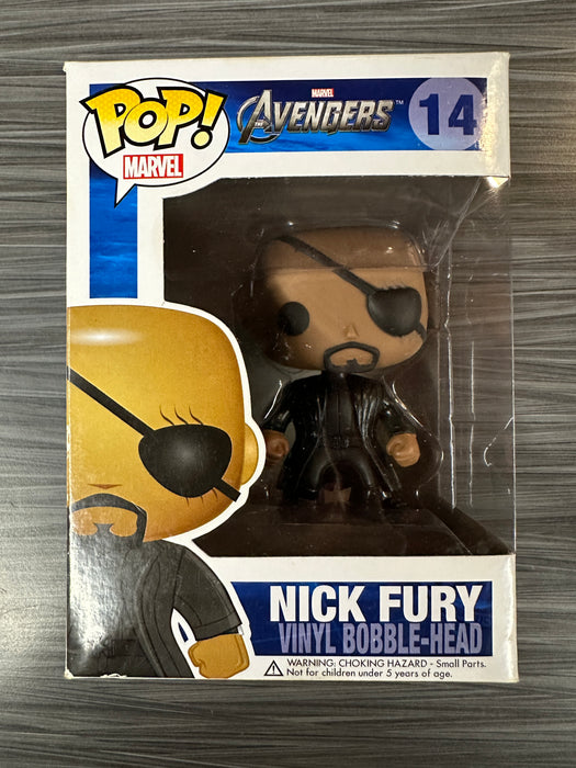 Funko POP! Marvel: Avengers - Nick Fury [Vinyl Bobble-Head Box] (Damaged Box) #14