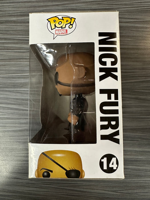 Funko POP! Marvel: Avengers - Nick Fury [Vinyl Bobble-Head Box] (Damaged Box) #14