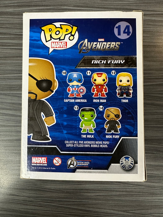 Funko POP! Marvel: Avengers - Nick Fury [Vinyl Bobble-Head Box] (Damaged Box) #14