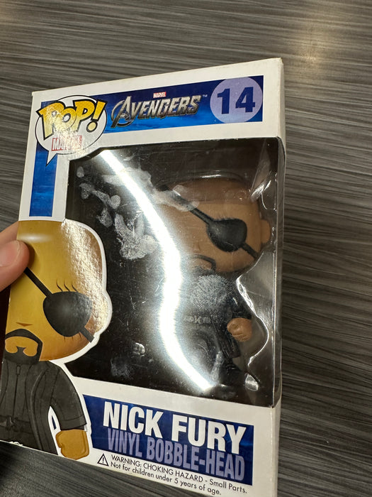 Funko POP! Marvel: Avengers - Nick Fury [Vinyl Bobble-Head Box] (Damaged Box) #14