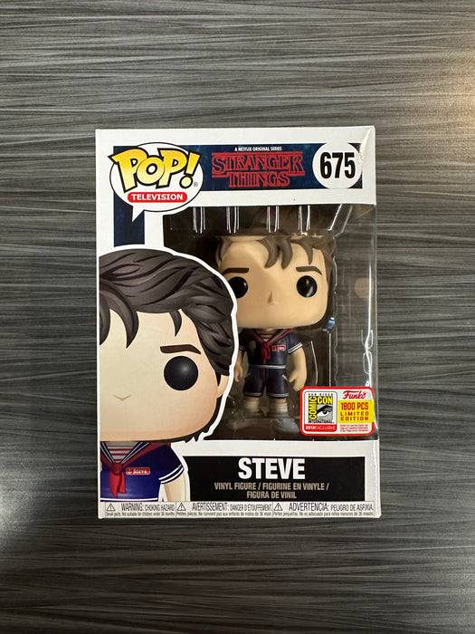 Funko POP! Television: Stranger Things - Steve (2018 SDCC)(1800 PCS)(Damaged Box) #675