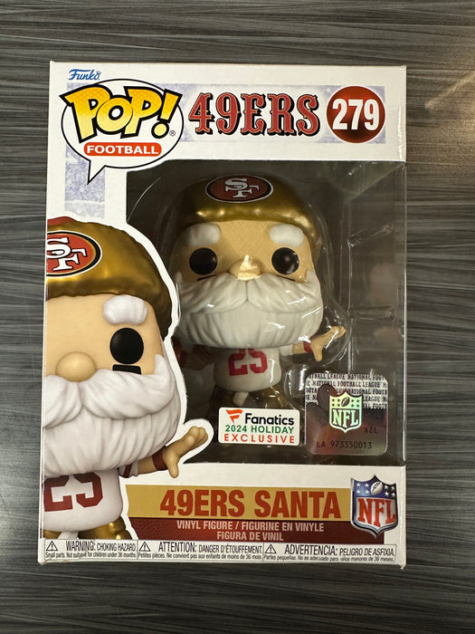 Funko POP! Football: 49ers Santa (Fanatics 2024)(Damaged Box)[E] #279