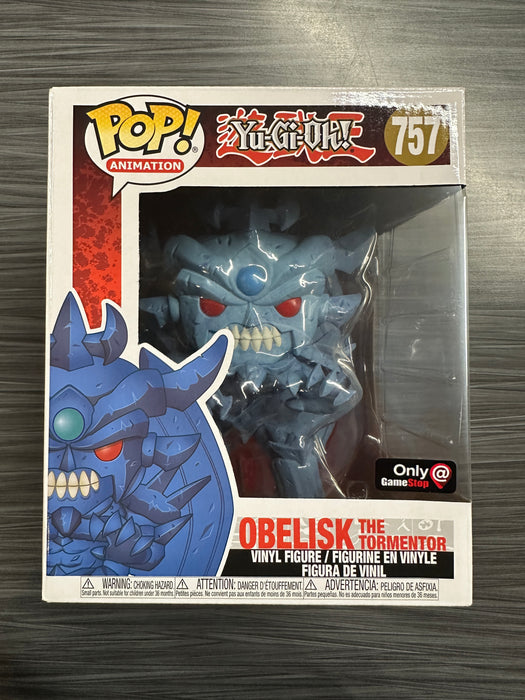 Funko POP! Animation: Yu-Gi-Oh! - Obelisk The Tormentor (GameStop Square Sticker)(Damaged Box) #757