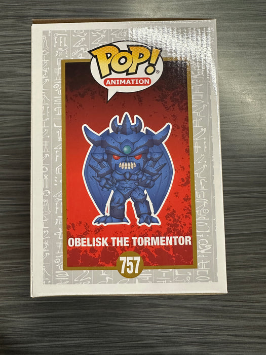 Funko POP! Animation: Yu-Gi-Oh! - Obelisk The Tormentor (GameStop Square Sticker)(Damaged Box) #757