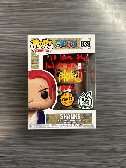 Funko POP! Animation: One Piece - Shanks (Big Apple)(CHASE)(Signed/Brandon Potter/JSA) #939