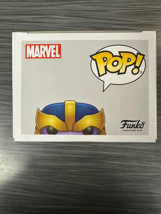 Funko POP! Marvel: Thanos [Holiday] (Signed/Isaac C. Singleton Jr./Beckett)(Damaged Box) #533