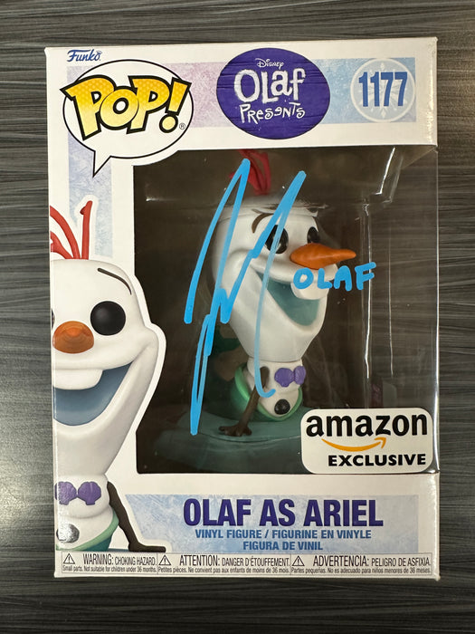 Funko POP! Disney: Olaf Presents - Olaf As Ariel (Amazon)(Signed/Josh Gad/OC Celebrity Marketing) #1177