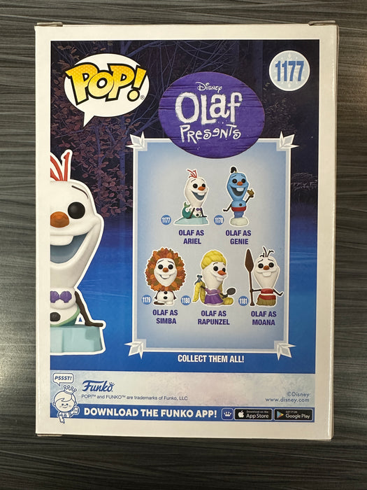 Funko POP! Disney: Olaf Presents - Olaf As Ariel (Amazon)(Signed/Josh Gad/OC Celebrity Marketing) #1177