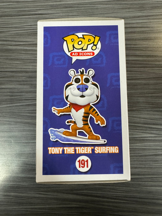 Funko POP! AD Icons: Frosted Flakes - Tony The Tiger Surfing (Flocked)(2023 SDCC)(Damaged Box)[A] #191