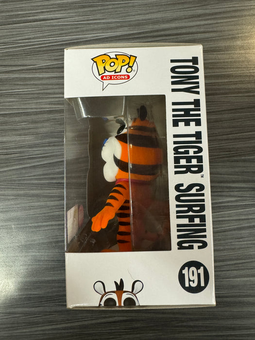 Funko POP! AD Icons: Frosted Flakes - Tony The Tiger Surfing (Flocked)(2023 SDCC)(Damaged Box)[A] #191