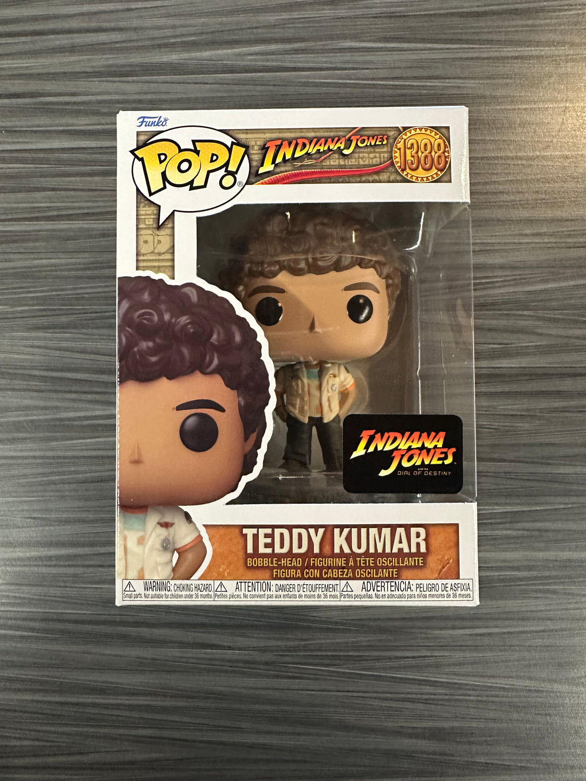 Indiana Jones and the Dial of Destiny Teddy Kumar Funko Pop! Vinyl Figure  #1388