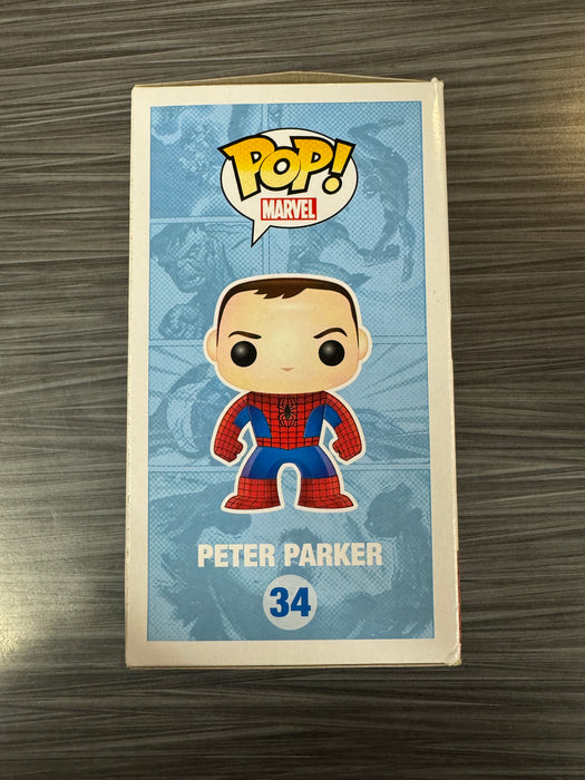 Funko POP! Marvel: Peter Parker (LA Comikaze)(Damaged Box)[A] #34