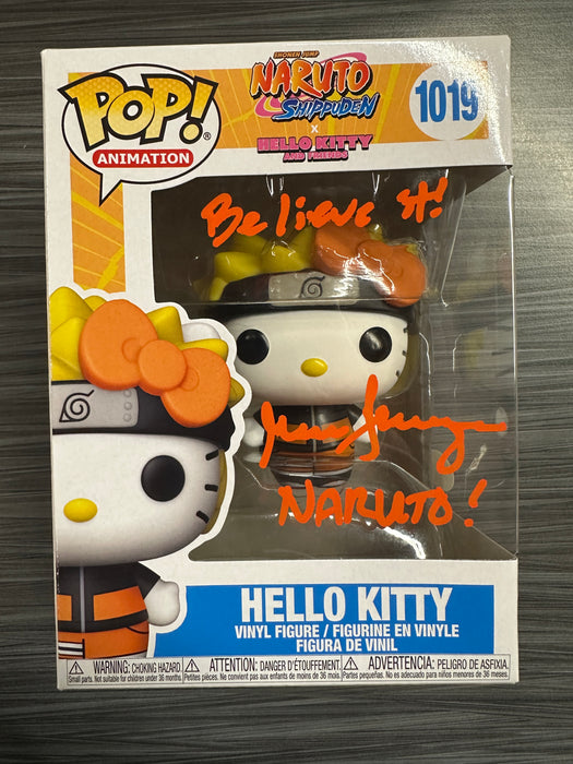 Funko POP! Animation: Naruto Shippuden x Hello Kitty - Hello Kitty(Signed/Maile Flanagan/JSA)(Damaged Box)  #1019