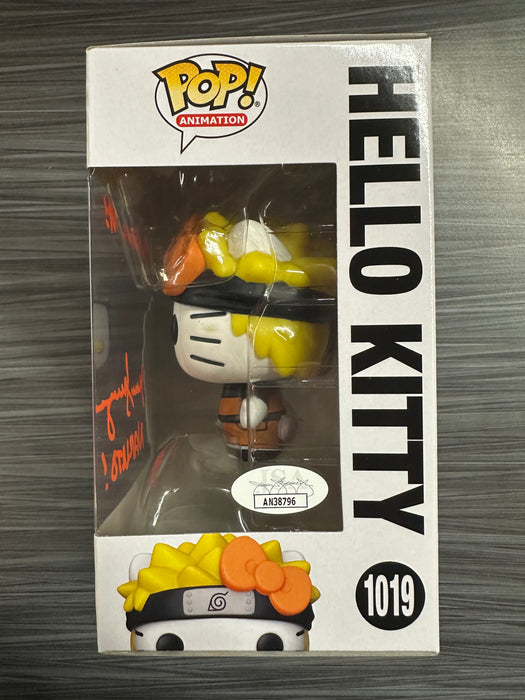 Funko POP! Animation: Naruto Shippuden x Hello Kitty - Hello Kitty(Signed/Maile Flanagan/JSA)(Damaged Box)  #1019