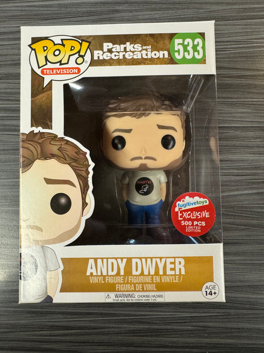 Funko POP! Television: Parks And Recreation - Andy Dwyer (Fugitive Toys)(500 Pcs)(Damaged Box) #533