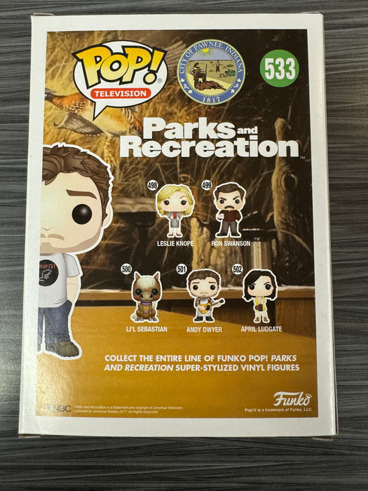 Funko POP! Television: Parks And Recreation - Andy Dwyer (Fugitive Toys)(500 Pcs)(Damaged Box) #533