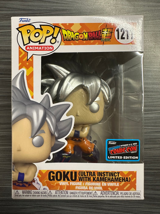 Funko POP! Animation: DragonBall Z - Goku (Ultra Instinct w/ Kamehameha)(2022 NYCC)(Damaged Box)  #1211