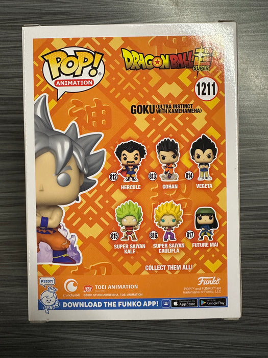 Funko POP! Animation: DragonBall Z - Goku (Ultra Instinct w/ Kamehameha)(2022 NYCC)(Damaged Box)  #1211