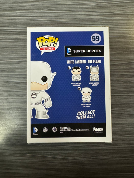 Funko POP! Heroes: DC Super Heroes - White Lantern: The Flash (GiTD)(Fugitive Toys)(Damaged Box) #59