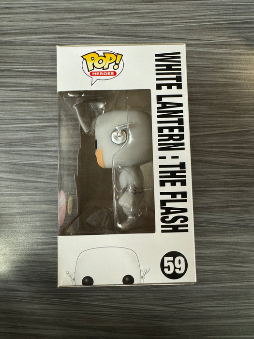 Funko POP! Heroes: DC Super Heroes - White Lantern: The Flash (GiTD)(Fugitive Toys)(Damaged Box) #59