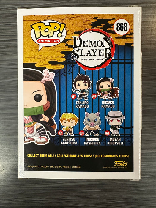 Funko POP! Animation: Demon Slayer - Nezuko Kamado (Signed/Abby Trott/PSA)(Damaged Box) #868