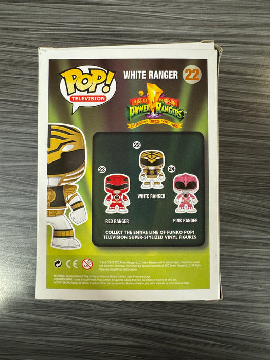 Funko POP! Television: Mighty Morphin Power Rangers - White Ranger (Damaged Box)[B] #22