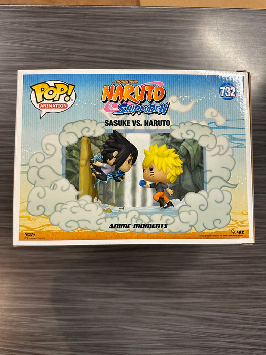 Funko POP! Animation: Naruto Shippuden - Sasuke vs Naruto (GameStop Circle Sticker)(Damaged Box) #732