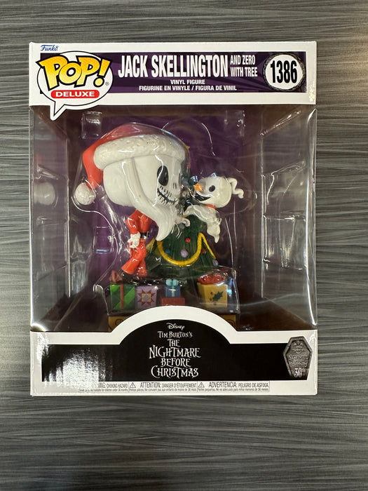 Funko POP! Deluxe: The Nightmare Before Christmas - Jack Skellington and Zero w/ Tree #1368