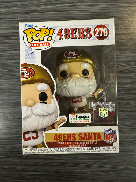 Funko POP! Football: 49ers Santa (Fanatics 2024)(Damaged Box)[D] #279