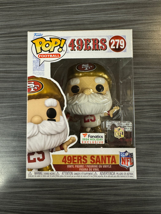 Funko POP! Football: 49ers Santa (Fanatics 2024)(Damaged Box)[D] #279