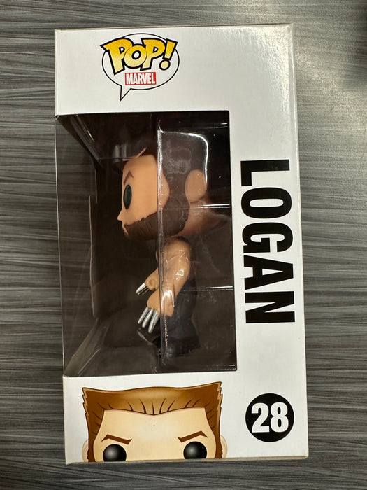 Funko POP! Marvel: Marvel - Logan [Error/ Non-Bobblehead] (Damaged Box) #28