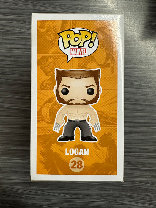 Funko POP! Marvel: Marvel - Logan [Error/ Non-Bobblehead] (Damaged Box) #28