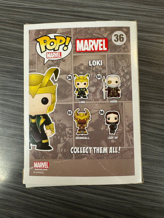 Funko POP! Marvel: Marvel - Loki (Hot Topic)(Damaged Box)(Missing Sticker) #36