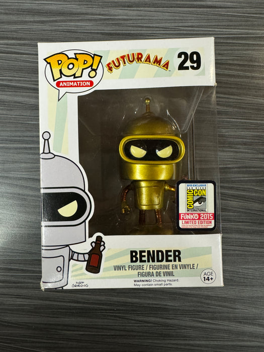 Funko POP! Animation: Futurama - Bender (2015 SDCC)(Damaged Box) #29